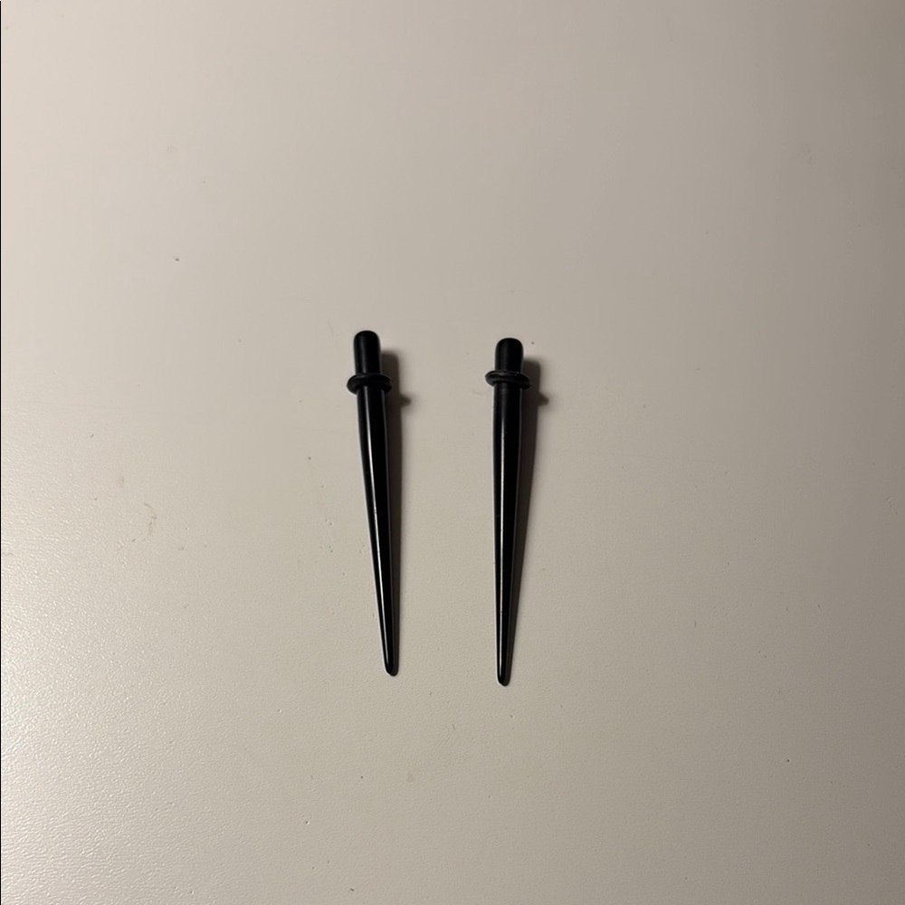 Black Spike Earrings